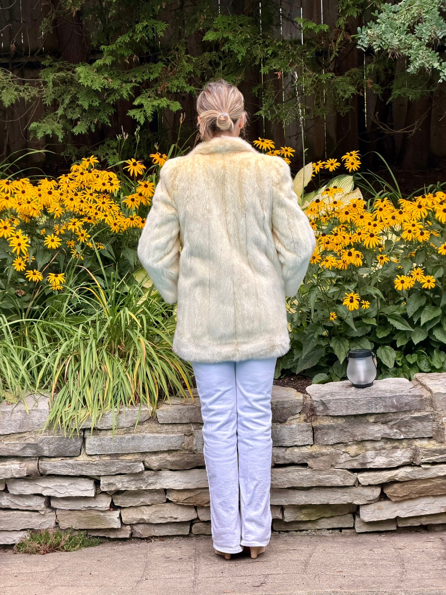 White Mink Short Coat