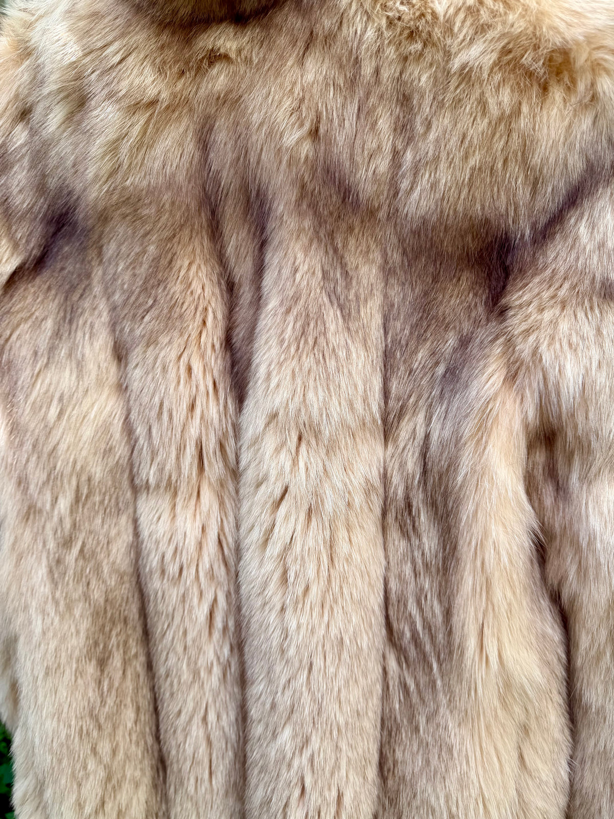 Apricot Fox Fur Jacket
