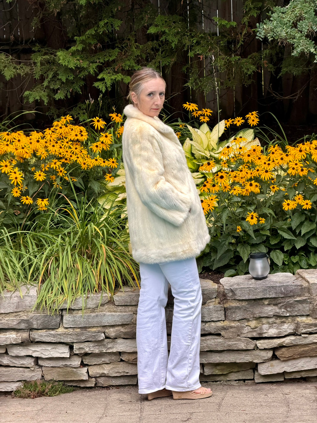 White Mink Short Coat