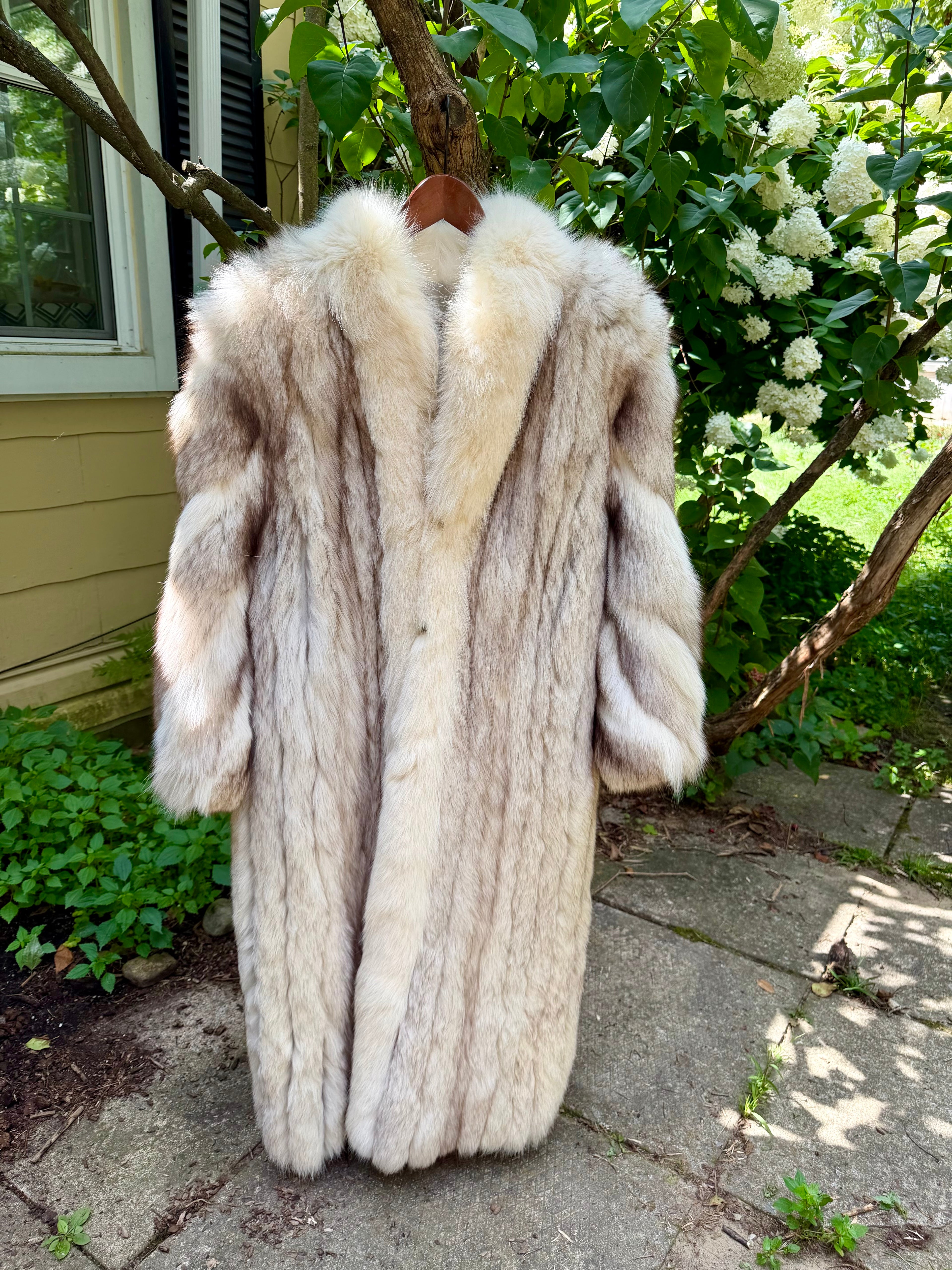 The Oversized Blue Fox Coat