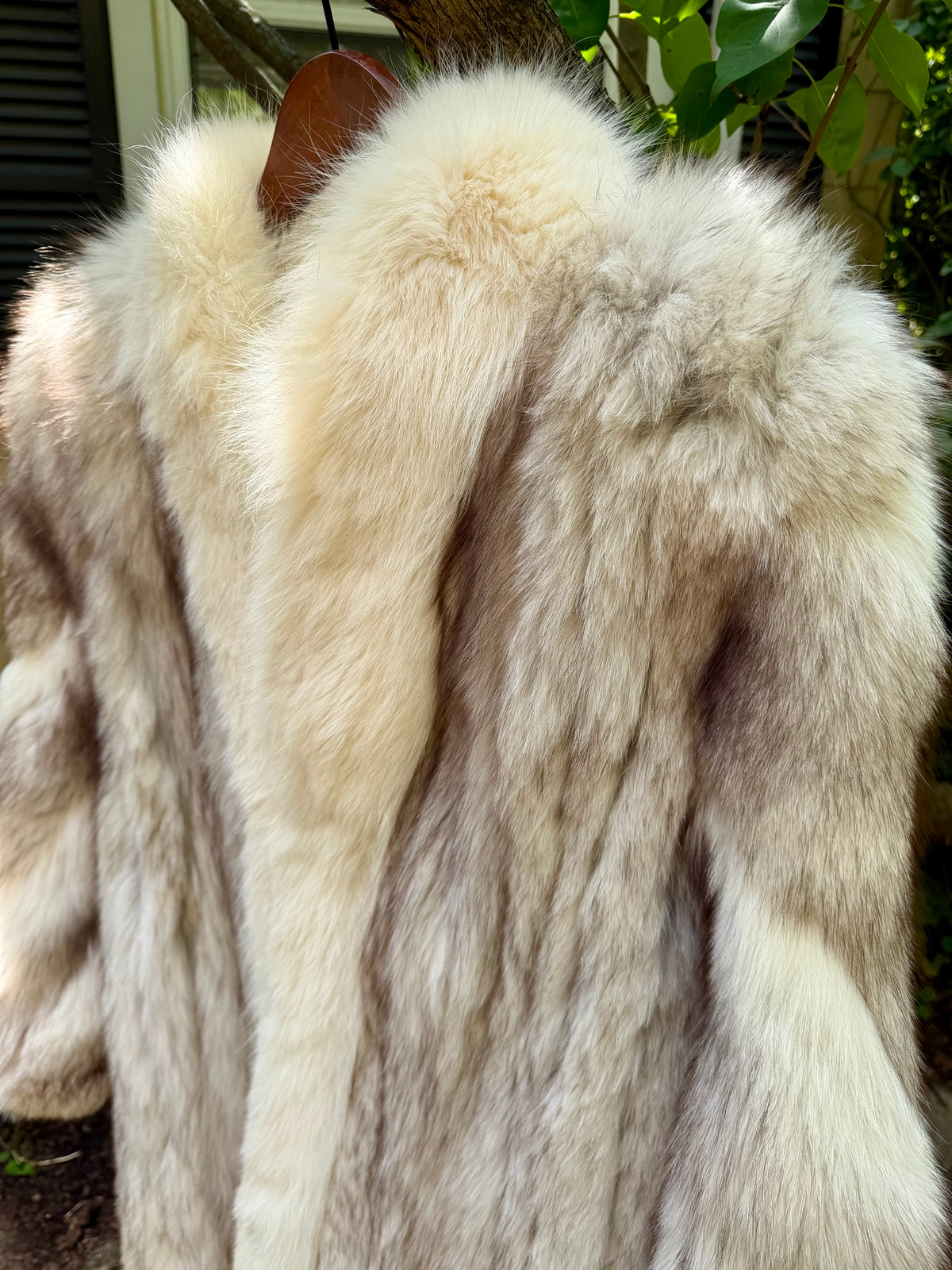 The Oversized Blue Fox Coat
