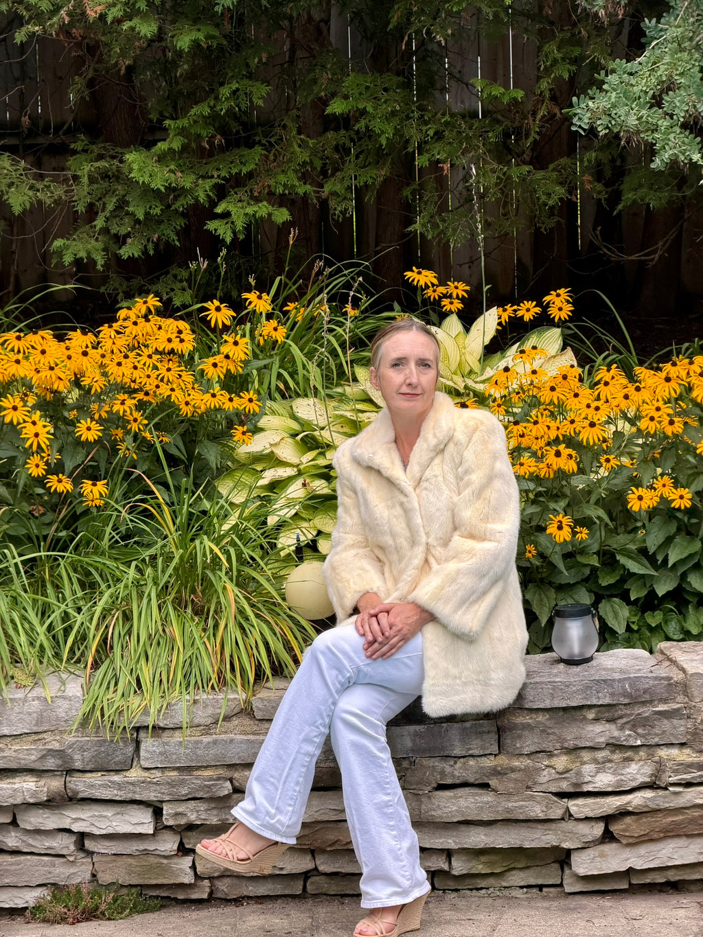 White Mink Short Coat