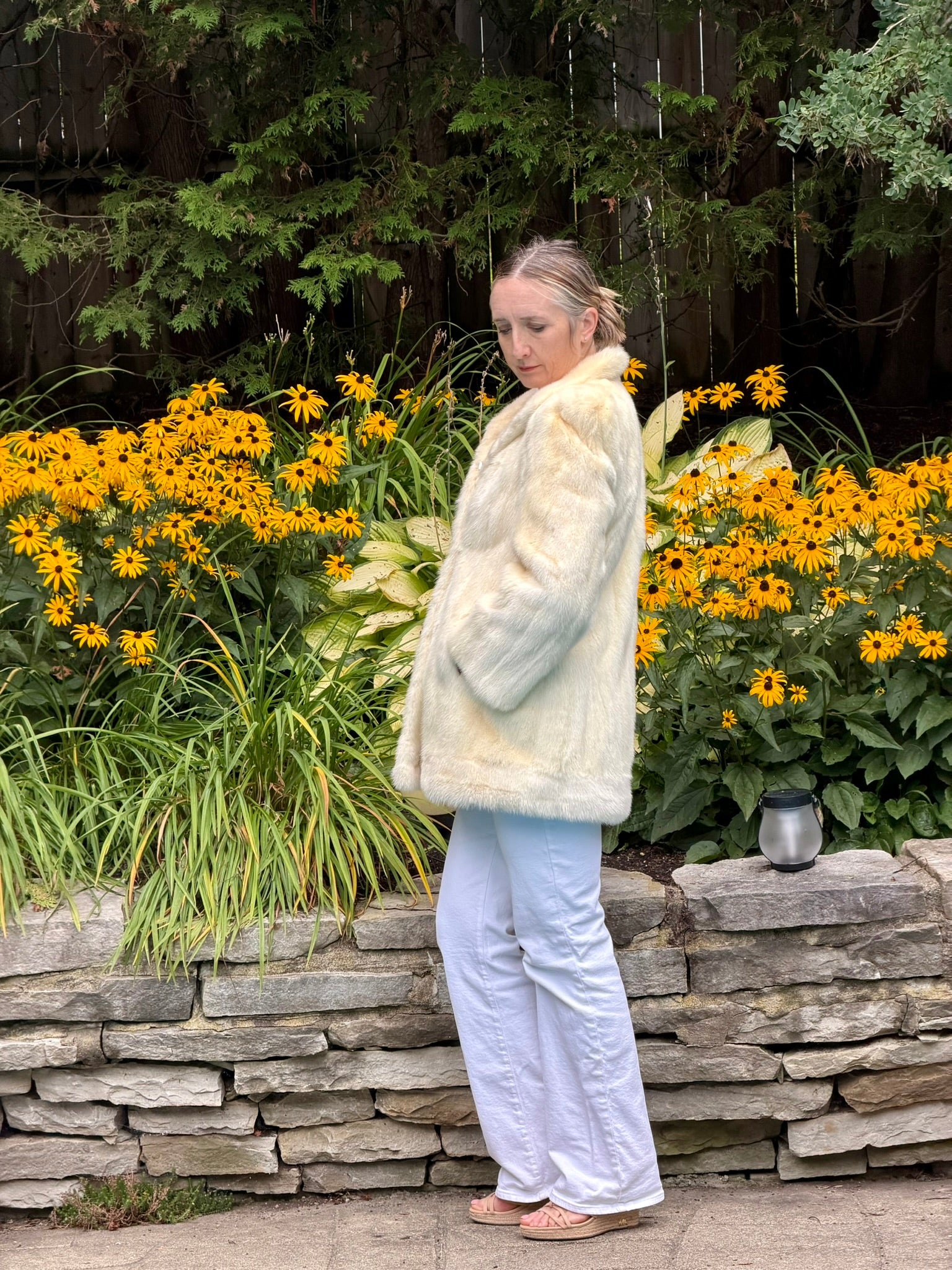 White Mink Short Coat