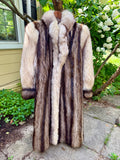 American Raccoon & Silvery Cream Fox Coat