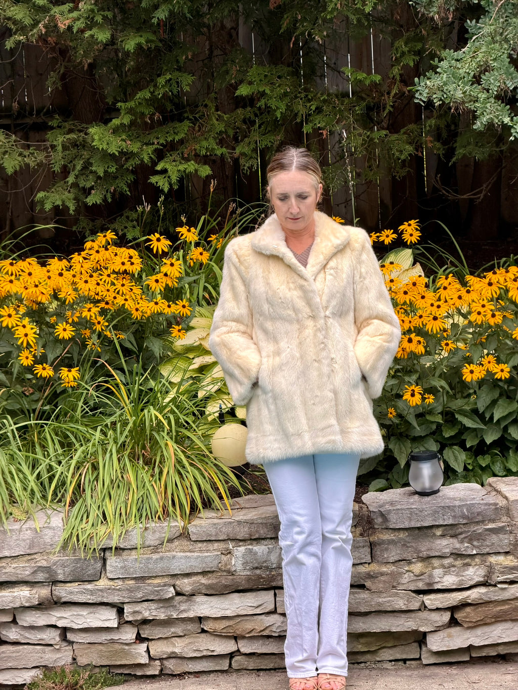 White Mink Short Coat