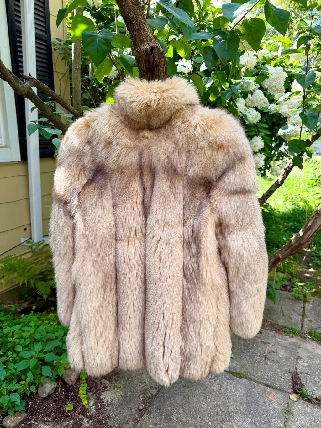 Apricot Fox Fur Jacket