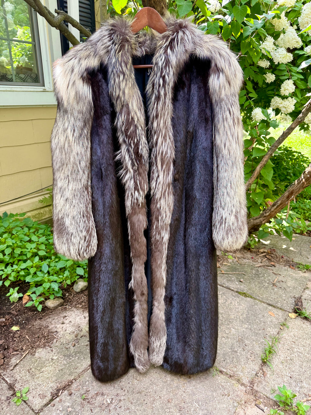 Silver Fox & Mink Opera Coat