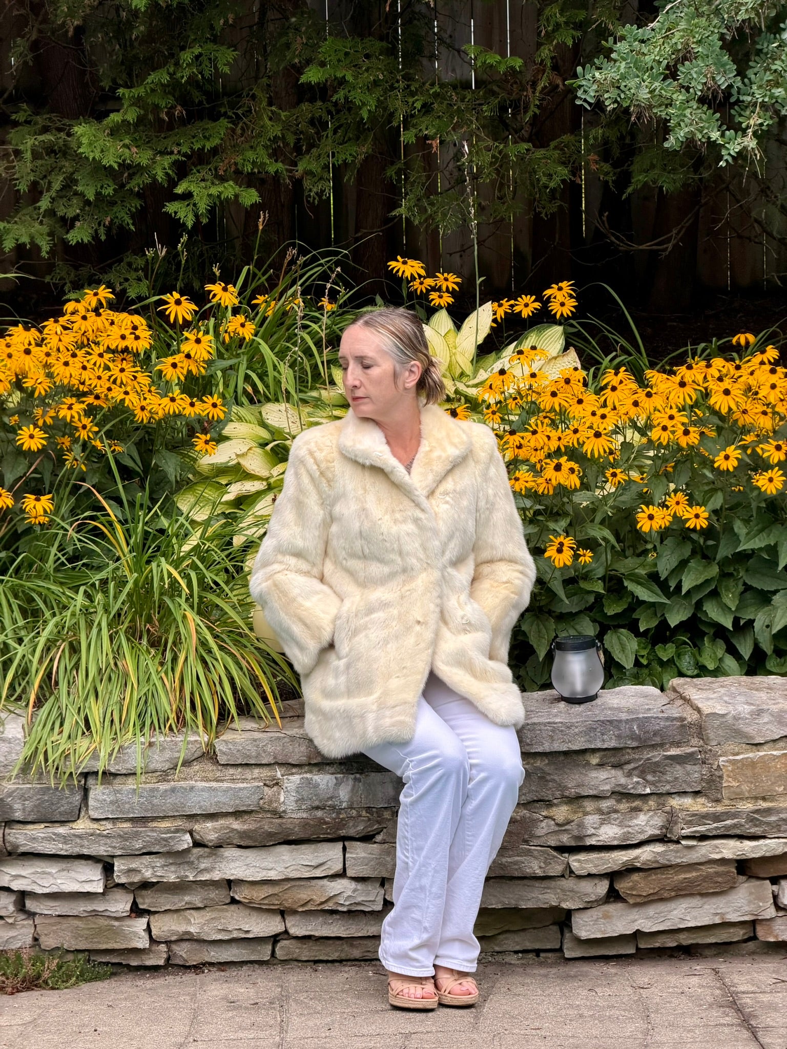 White Mink Short Coat