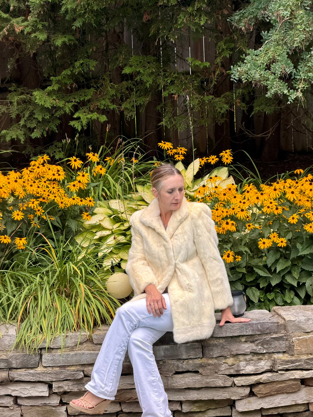 White Mink Short Coat