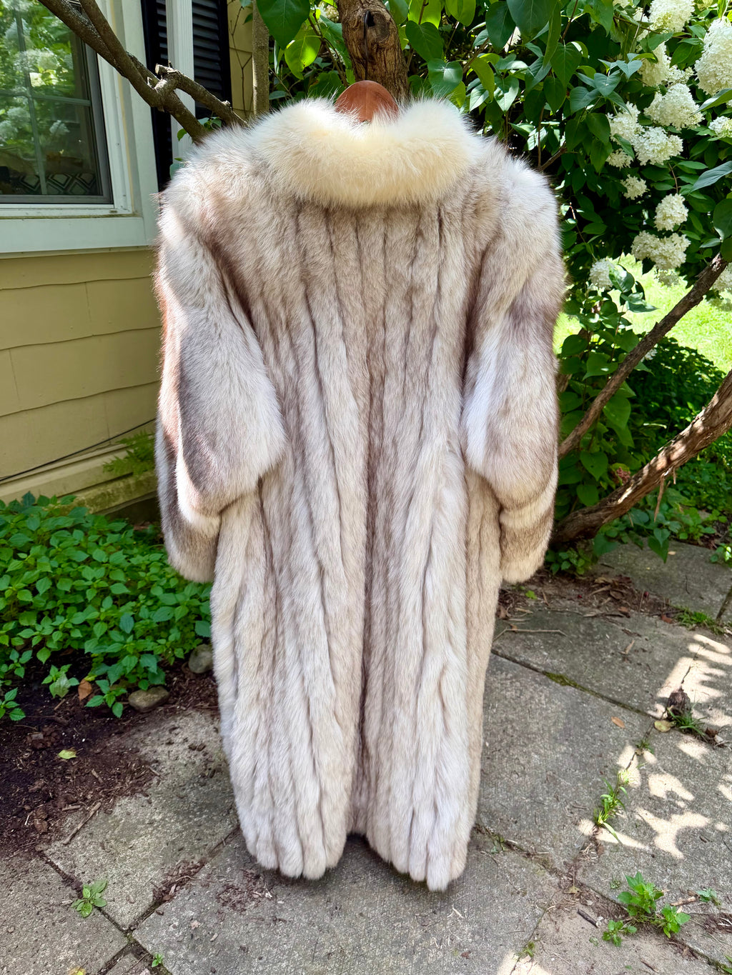 The Oversized Blue Fox Coat