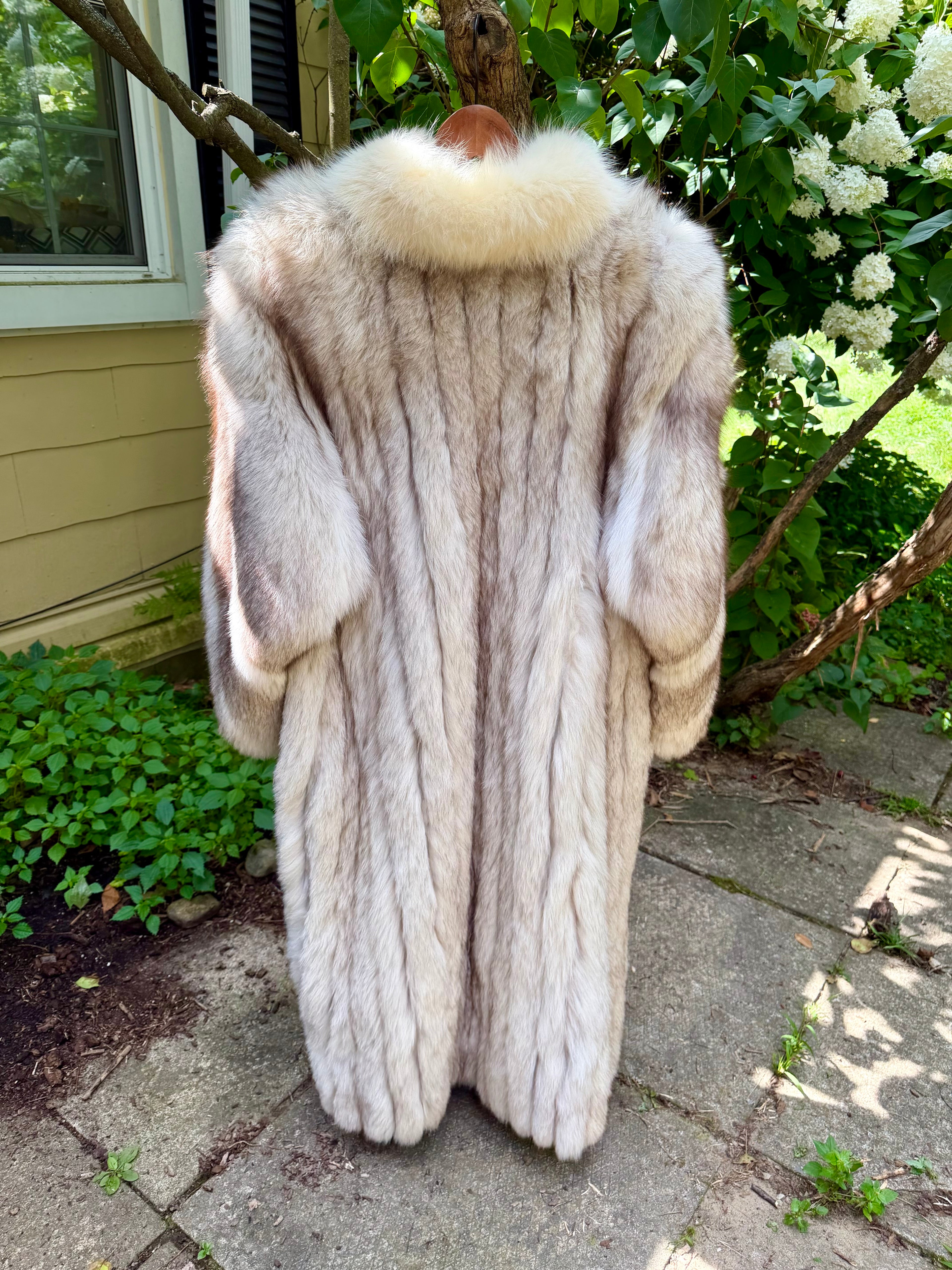 The Oversized Blue Fox Coat