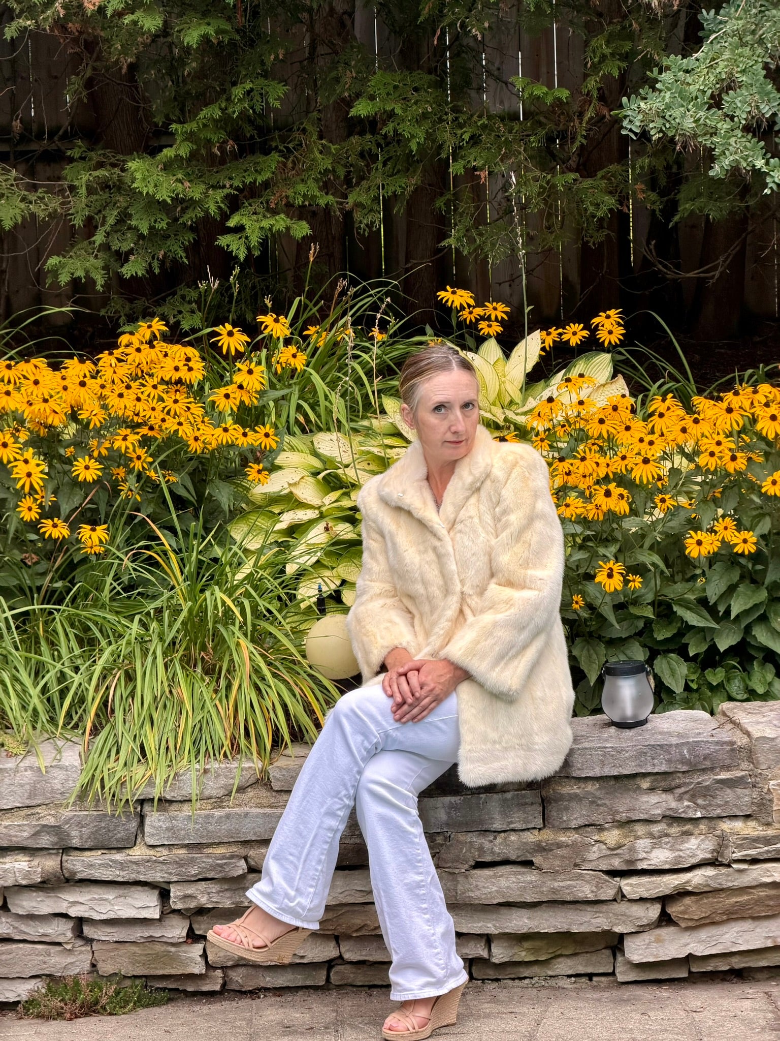 White Mink Short Coat