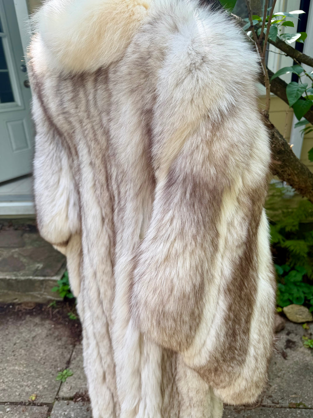 The Oversized Blue Fox Coat