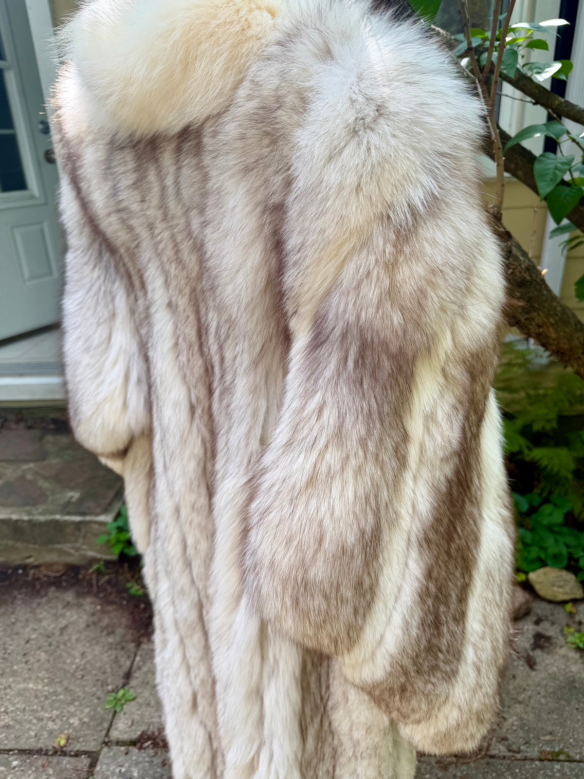 The Oversized Blue Fox Coat