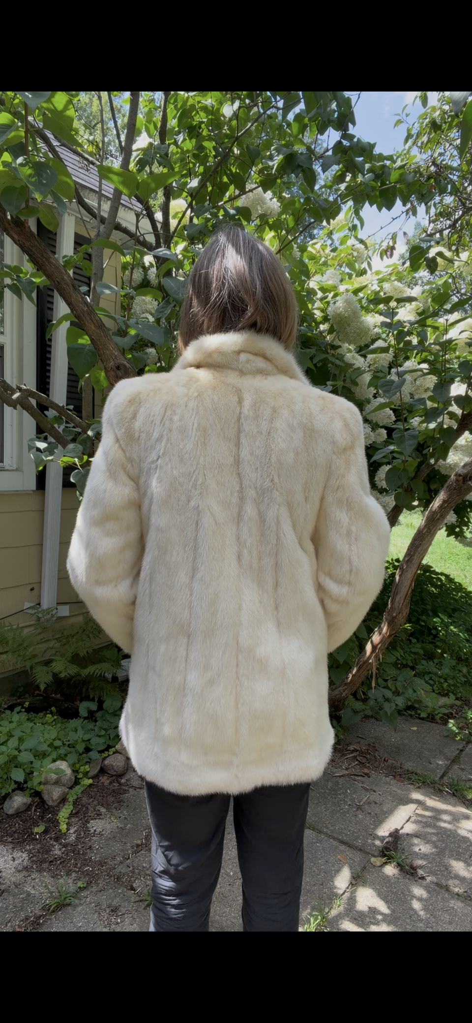 White Mink Short Coat