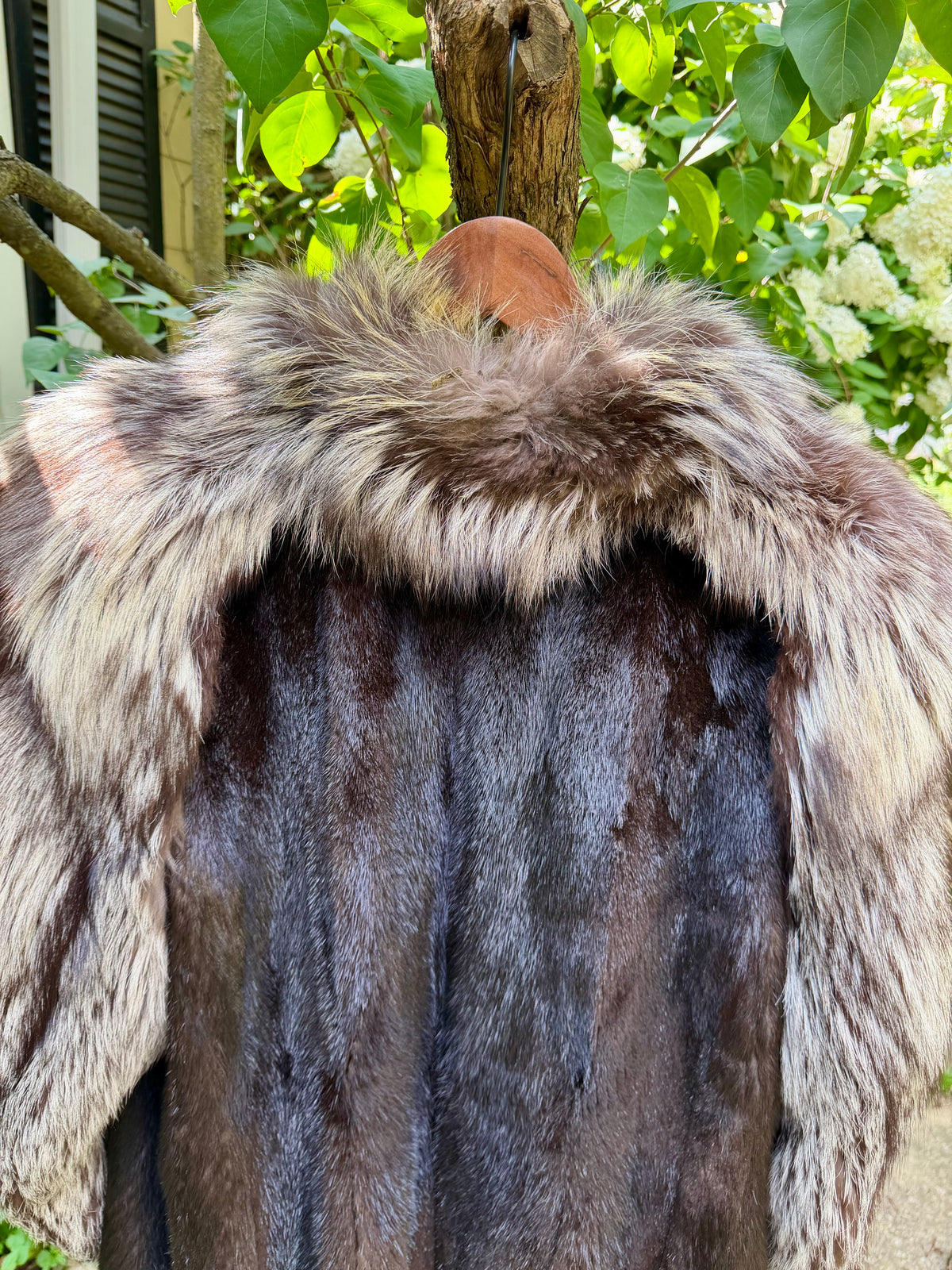 Silver Fox & Mink Opera Coat