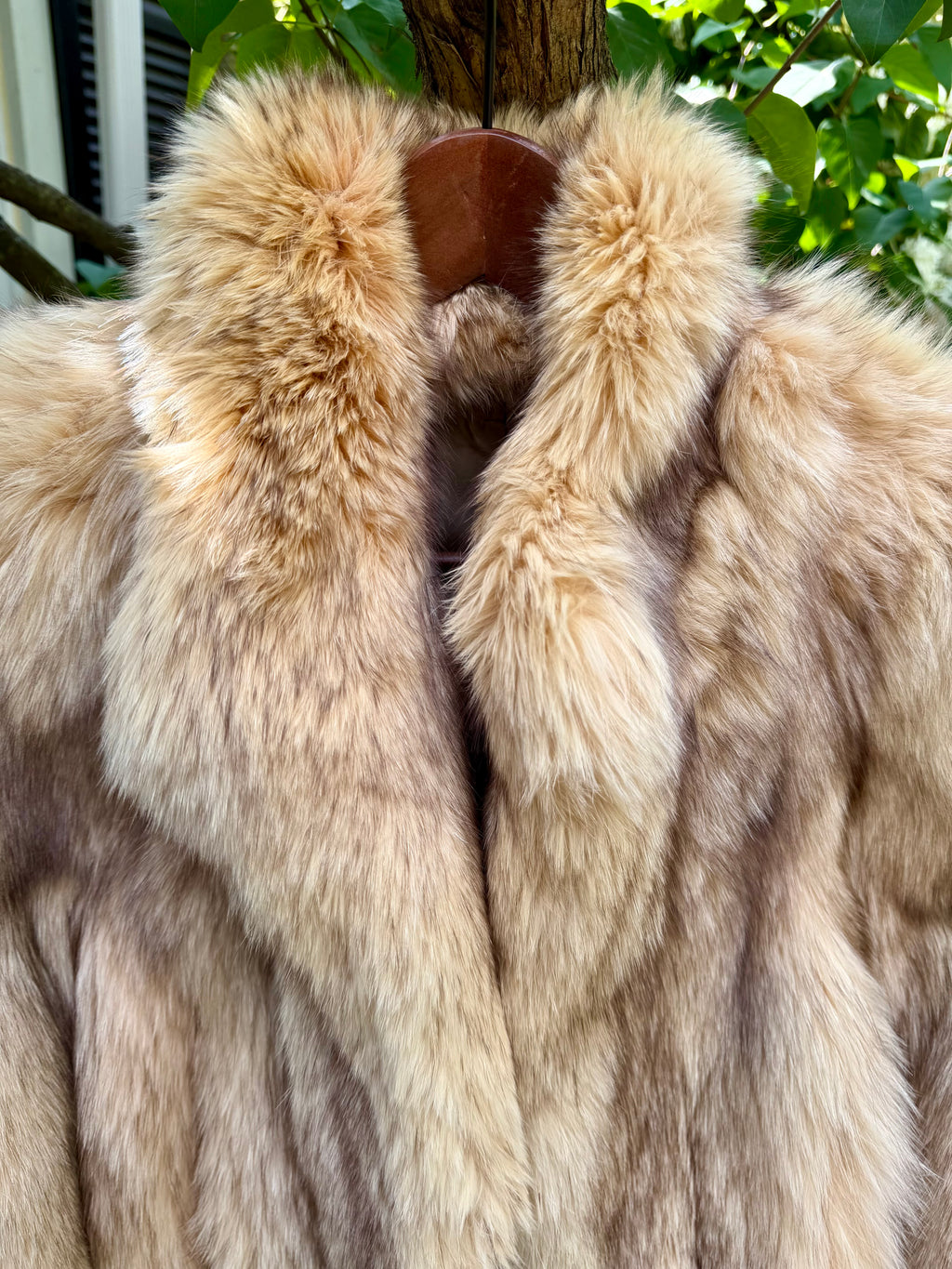 Apricot Fox Fur Jacket