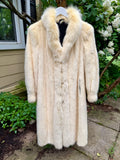 White Mink & Fox Fur Coat