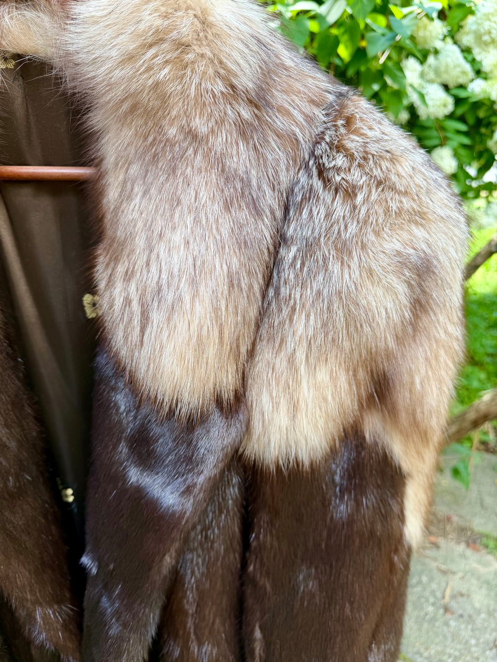 Ranch Mink with Silver Fox Epaulettes