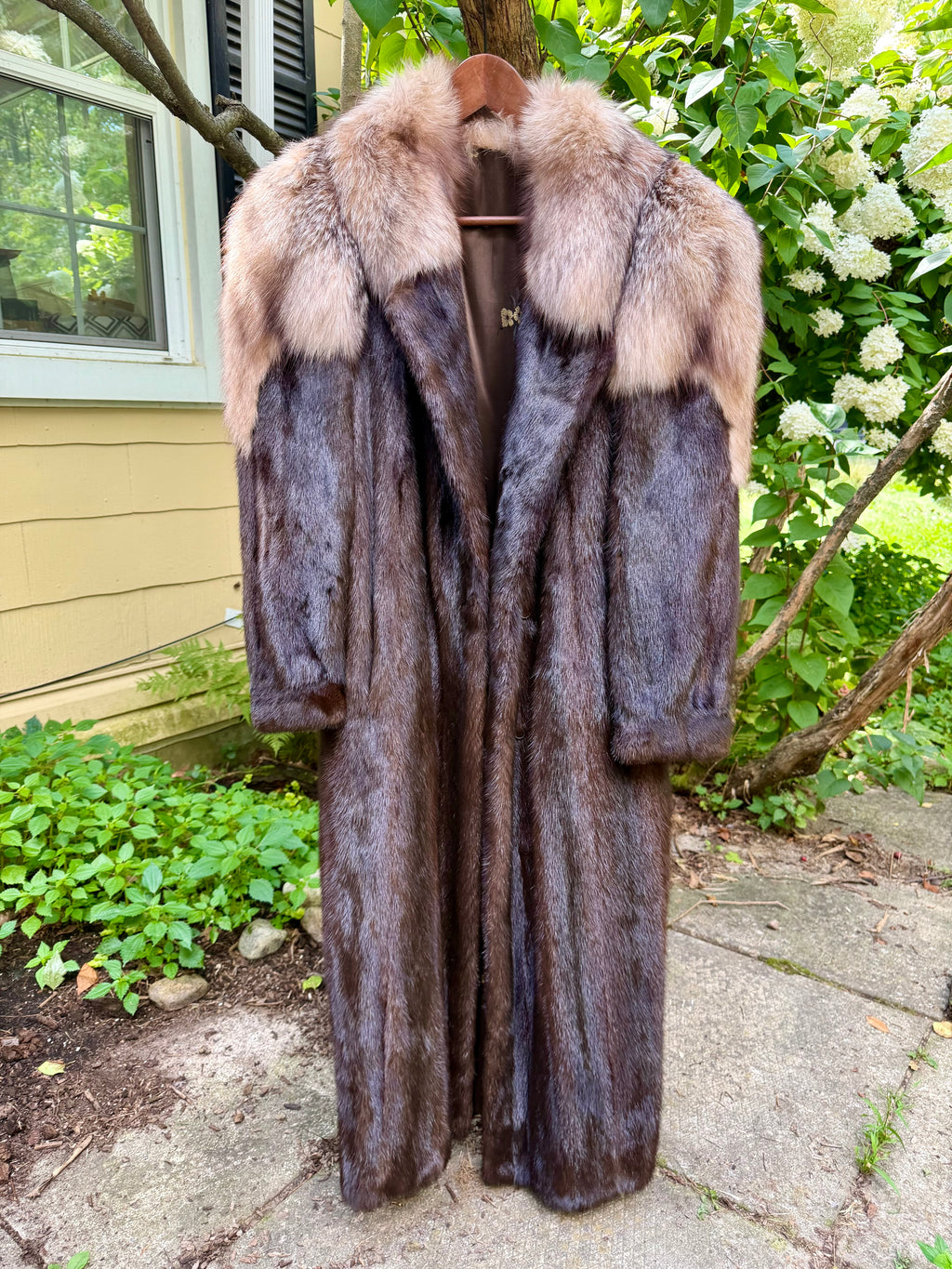 Ranch Mink with Silver Fox Epaulettes