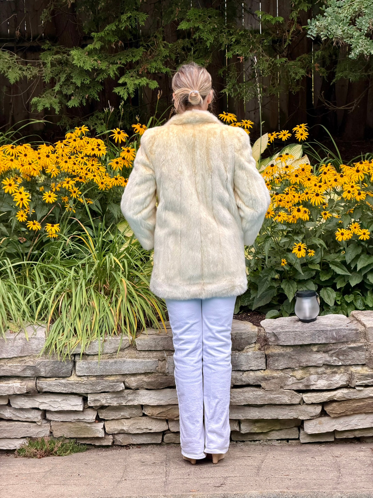 White Mink Short Coat