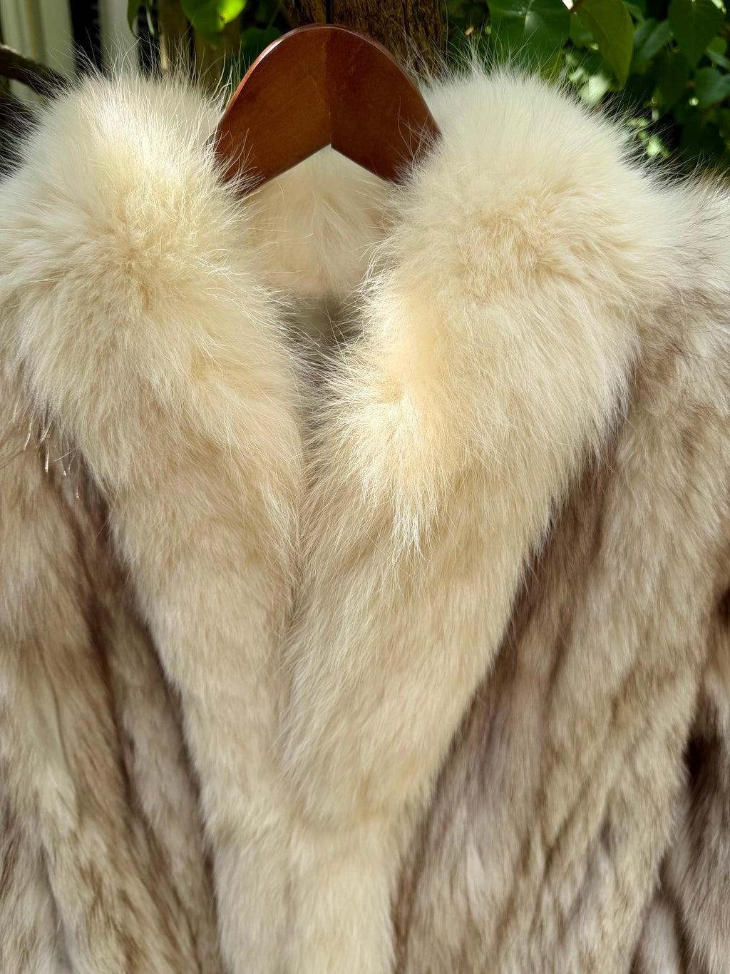 The Oversized Blue Fox Coat