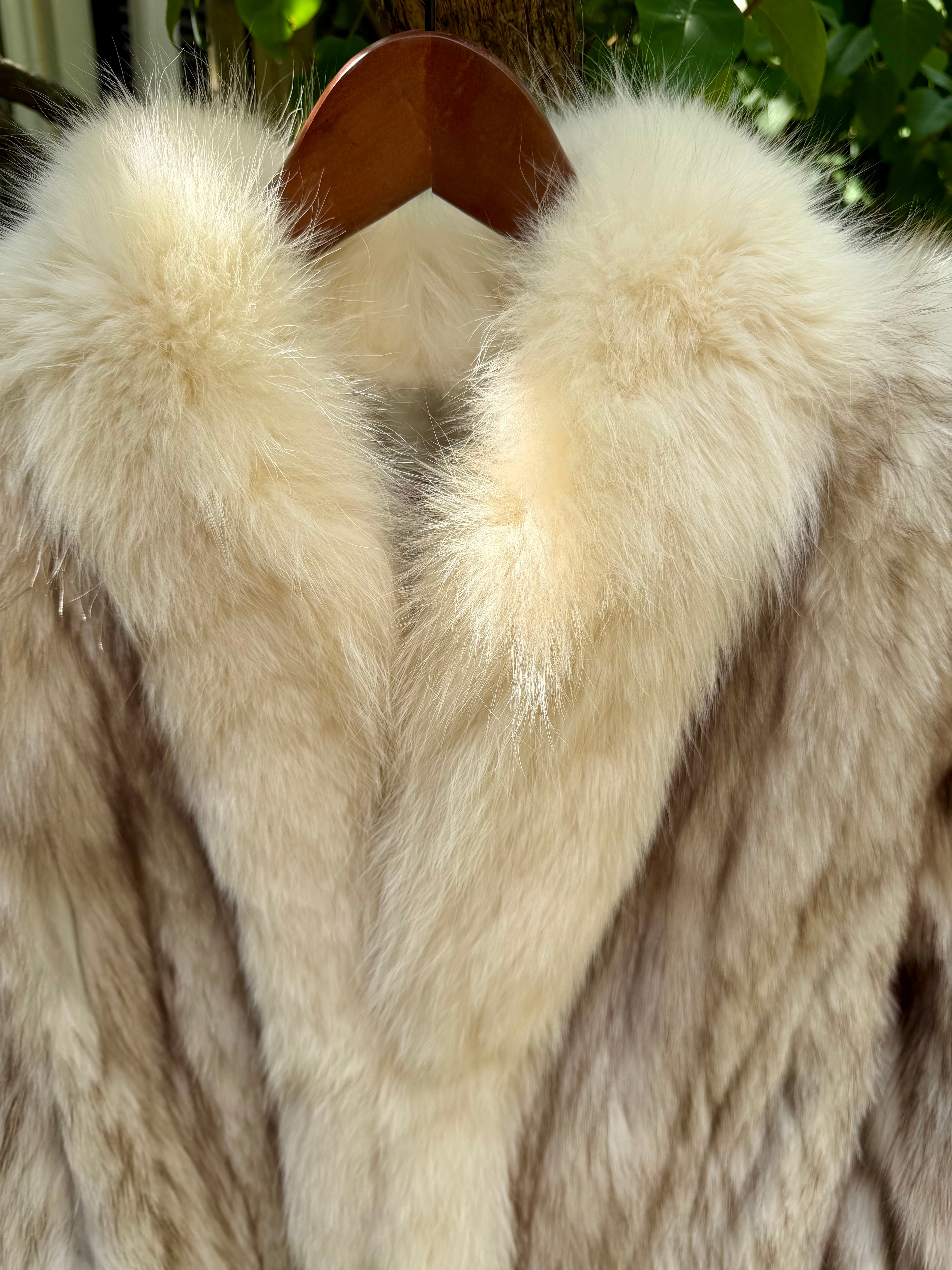 The Oversized Blue Fox Coat