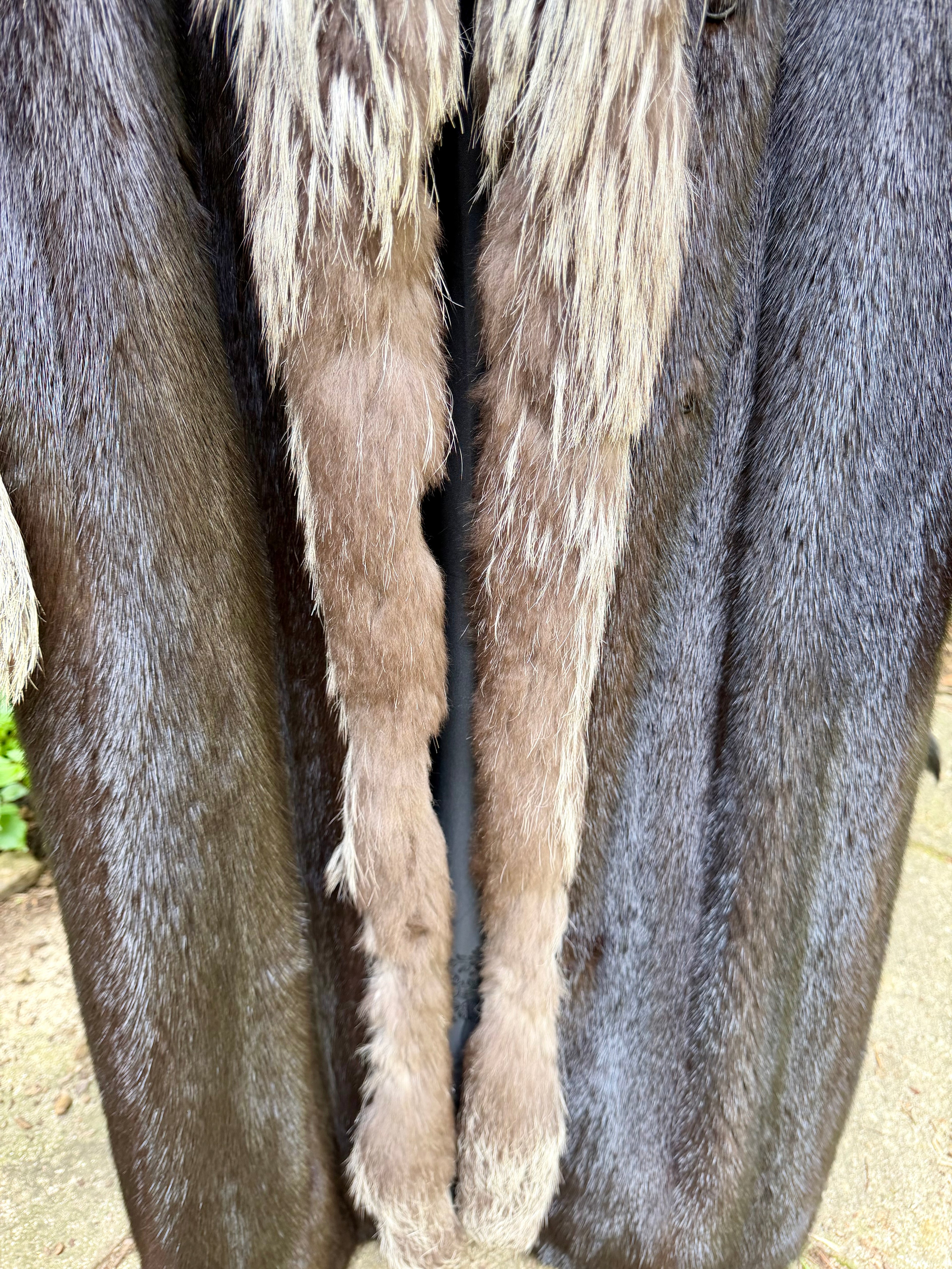 Silver Fox & Mink Opera Coat