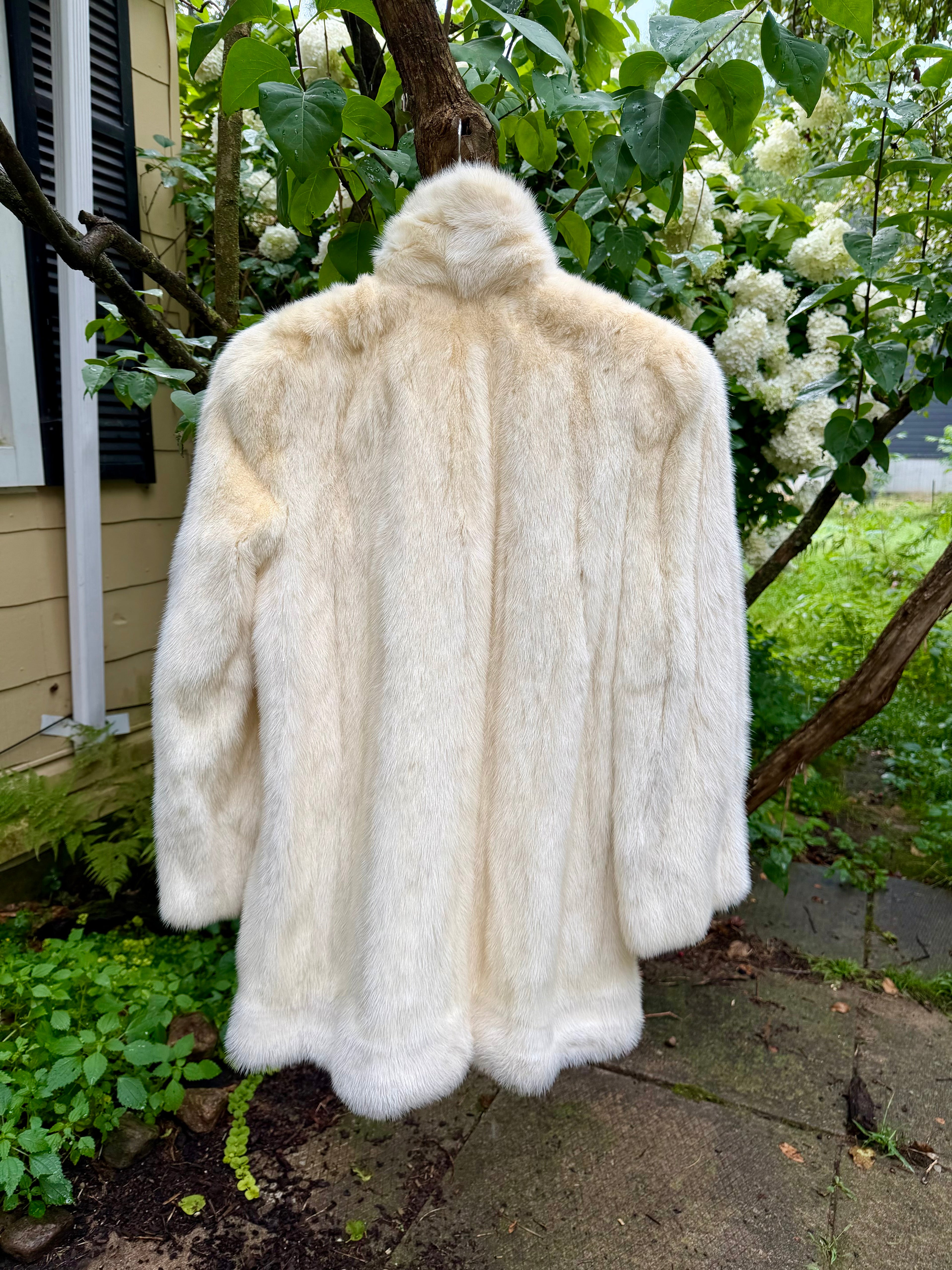 White Mink Short Coat