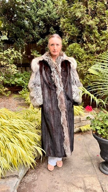Silver Fox & Mink Opera Coat