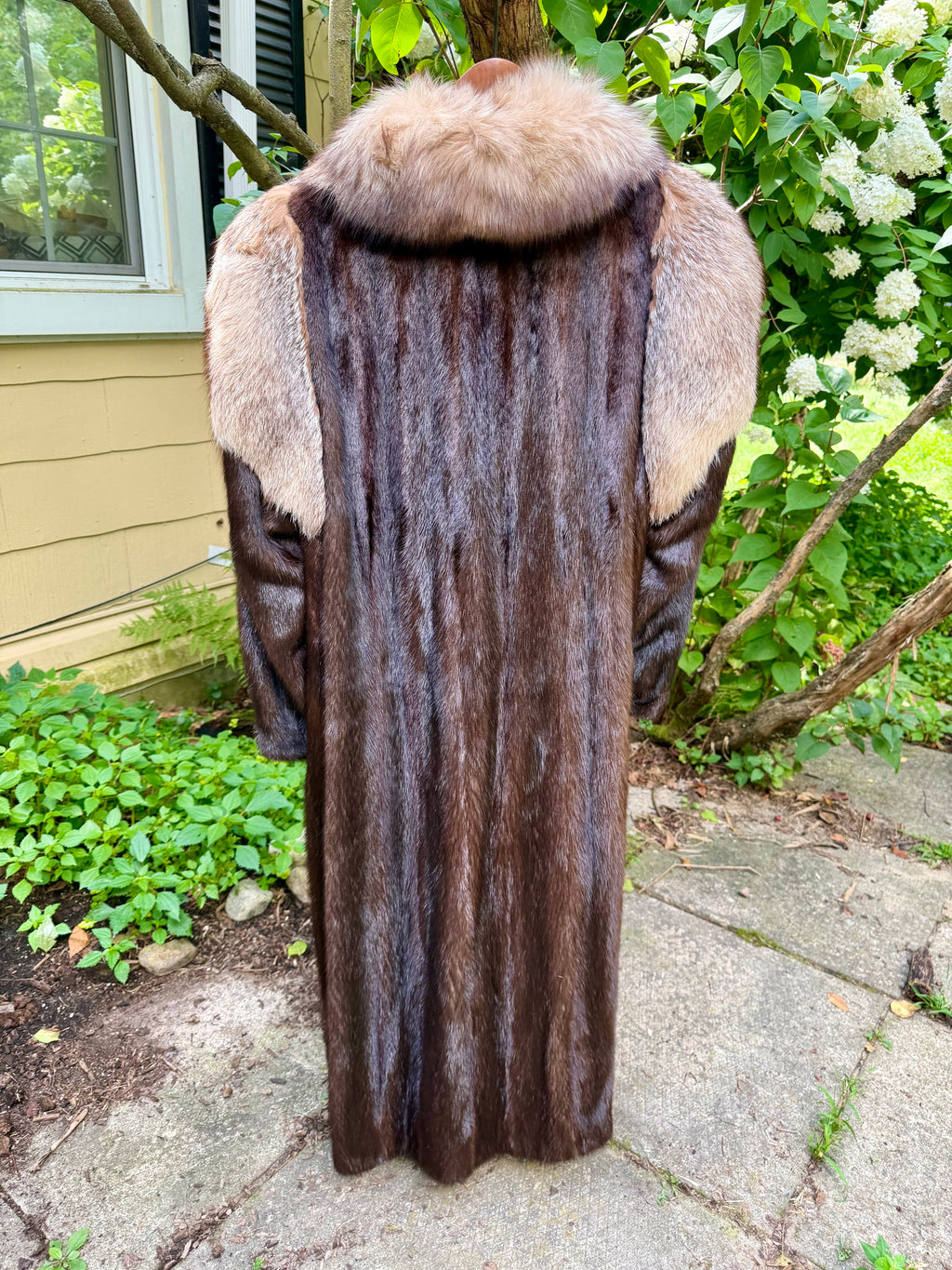 Ranch Mink with Silver Fox Epaulettes