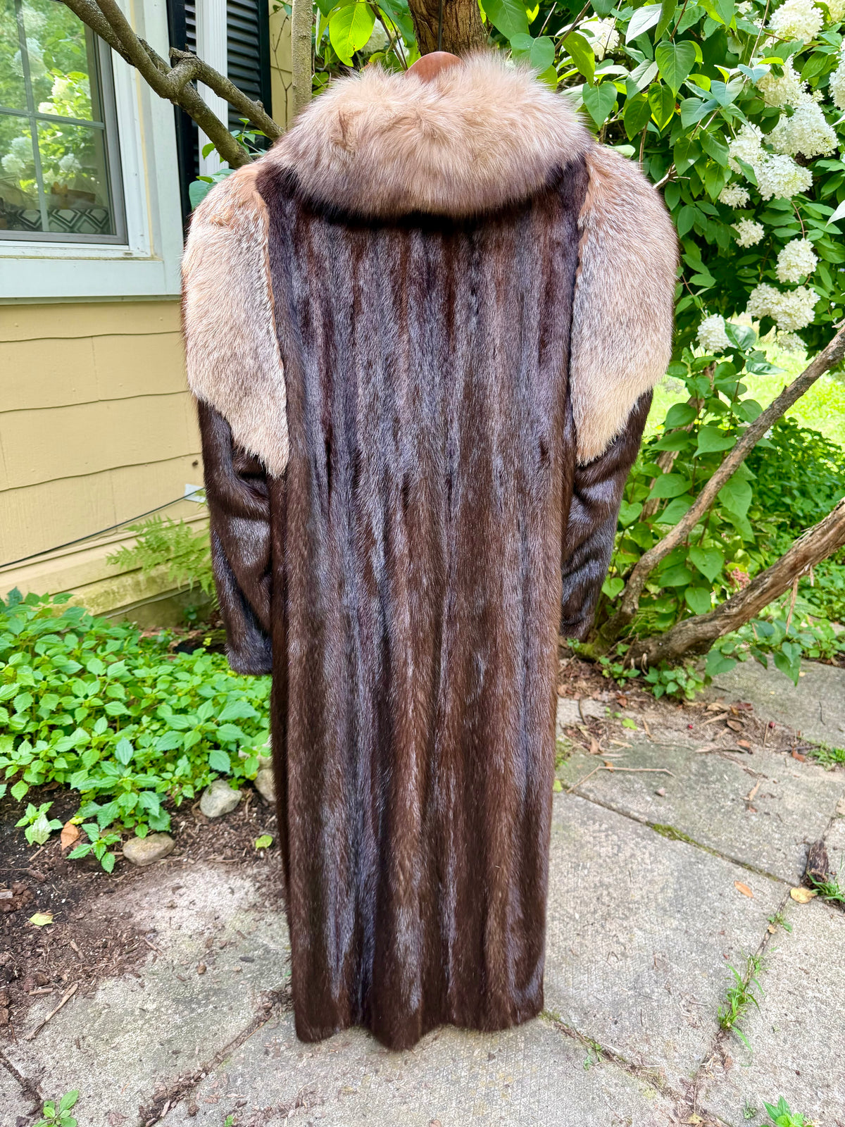Ranch Mink with Silver Fox Epaulettes