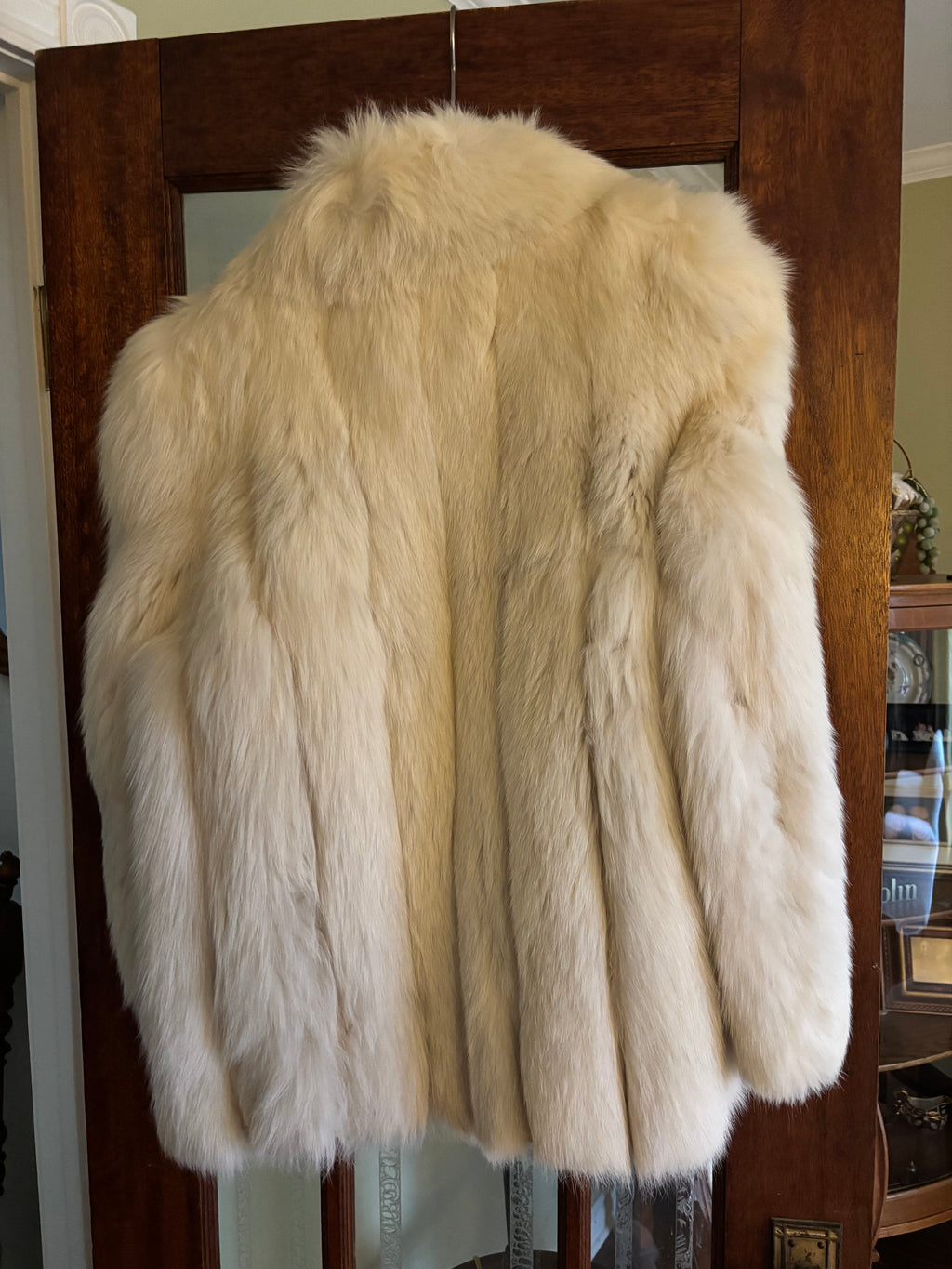 Vintage SAGA Ivory Fox Fur Jacket