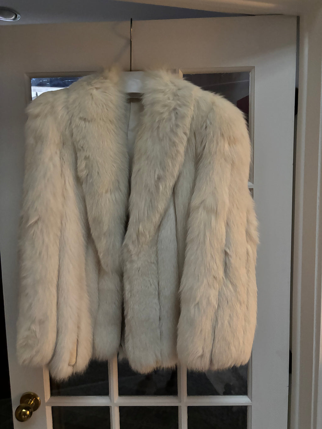 Vintage SAGA Ivory Fox Fur Jacket