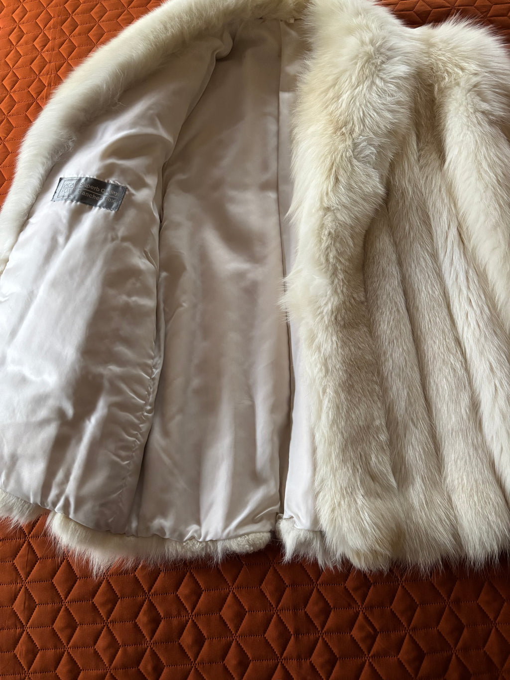 Vintage SAGA Ivory Fox Fur Jacket