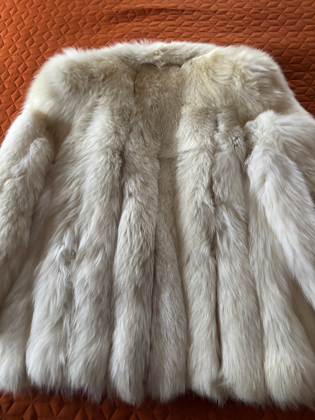 Vintage SAGA Ivory Fox Fur Jacket
