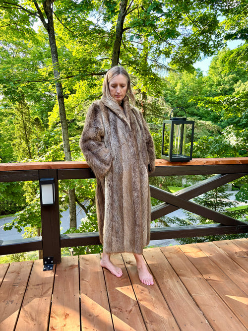 Canadian Beaver Fur Coat