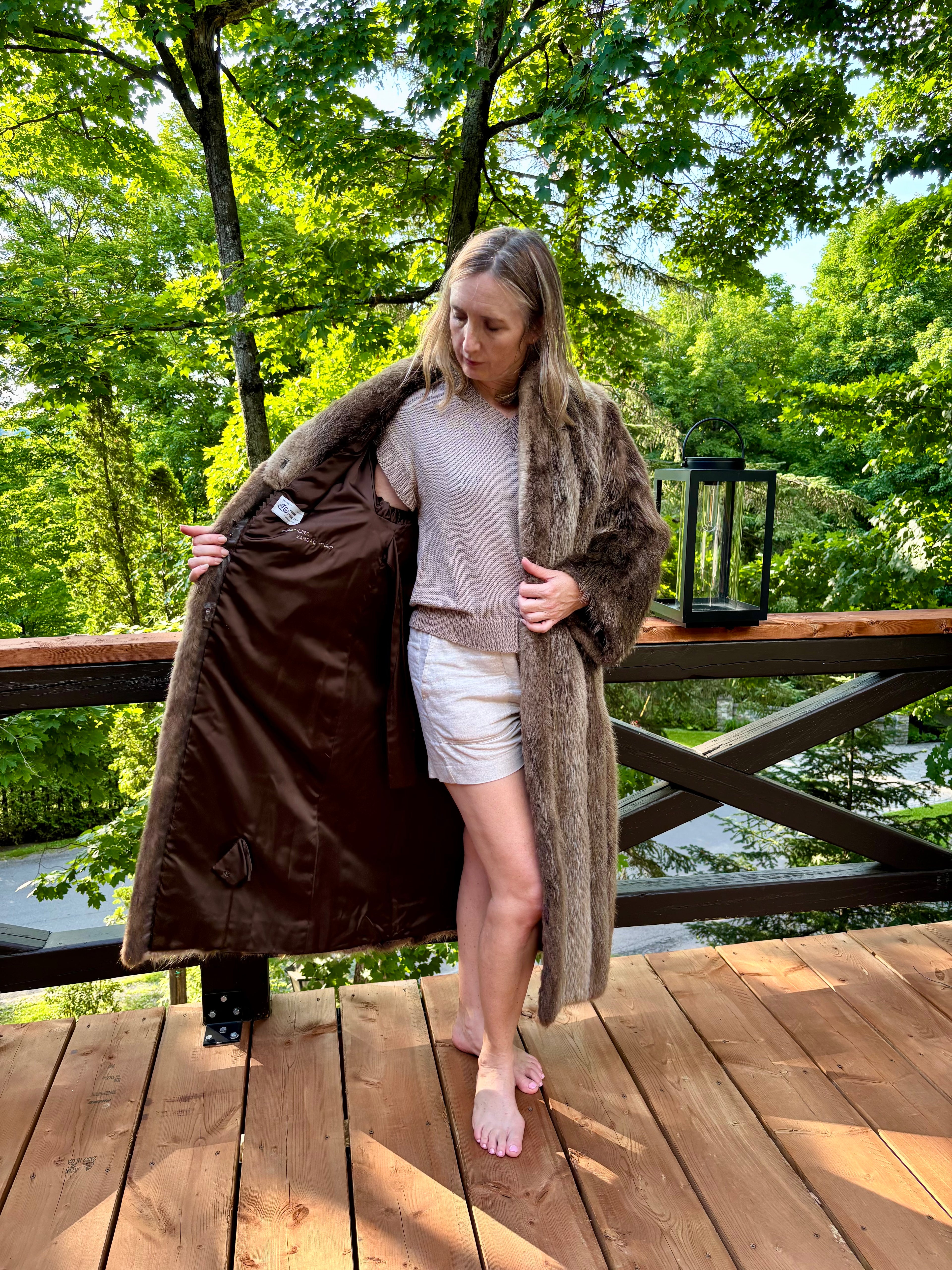 Canadian Beaver Fur Coat