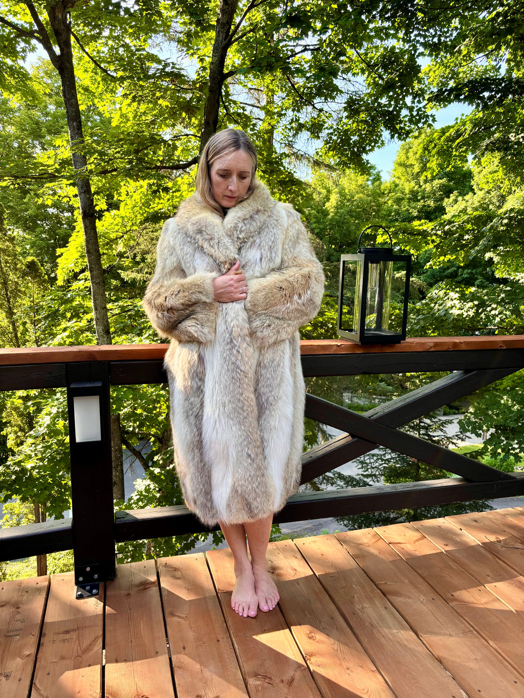 Natural Coyote Fur Coat