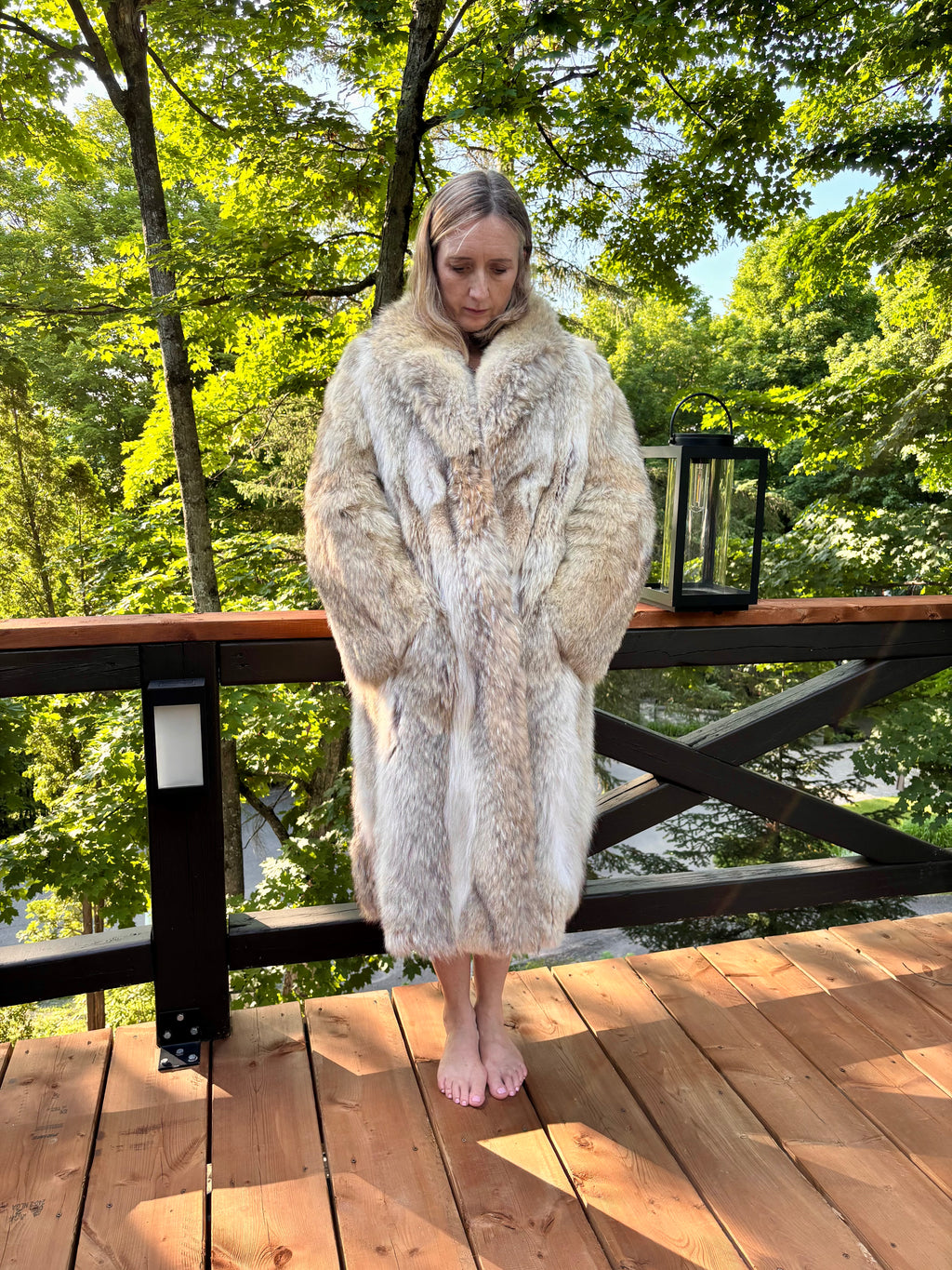 Natural Coyote Fur Coat