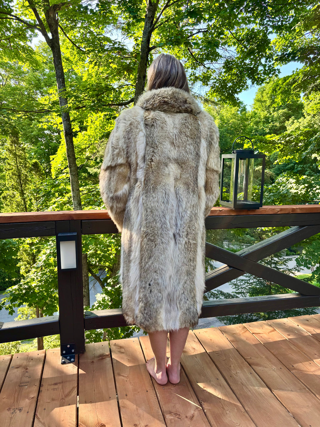 Natural Coyote Fur Coat