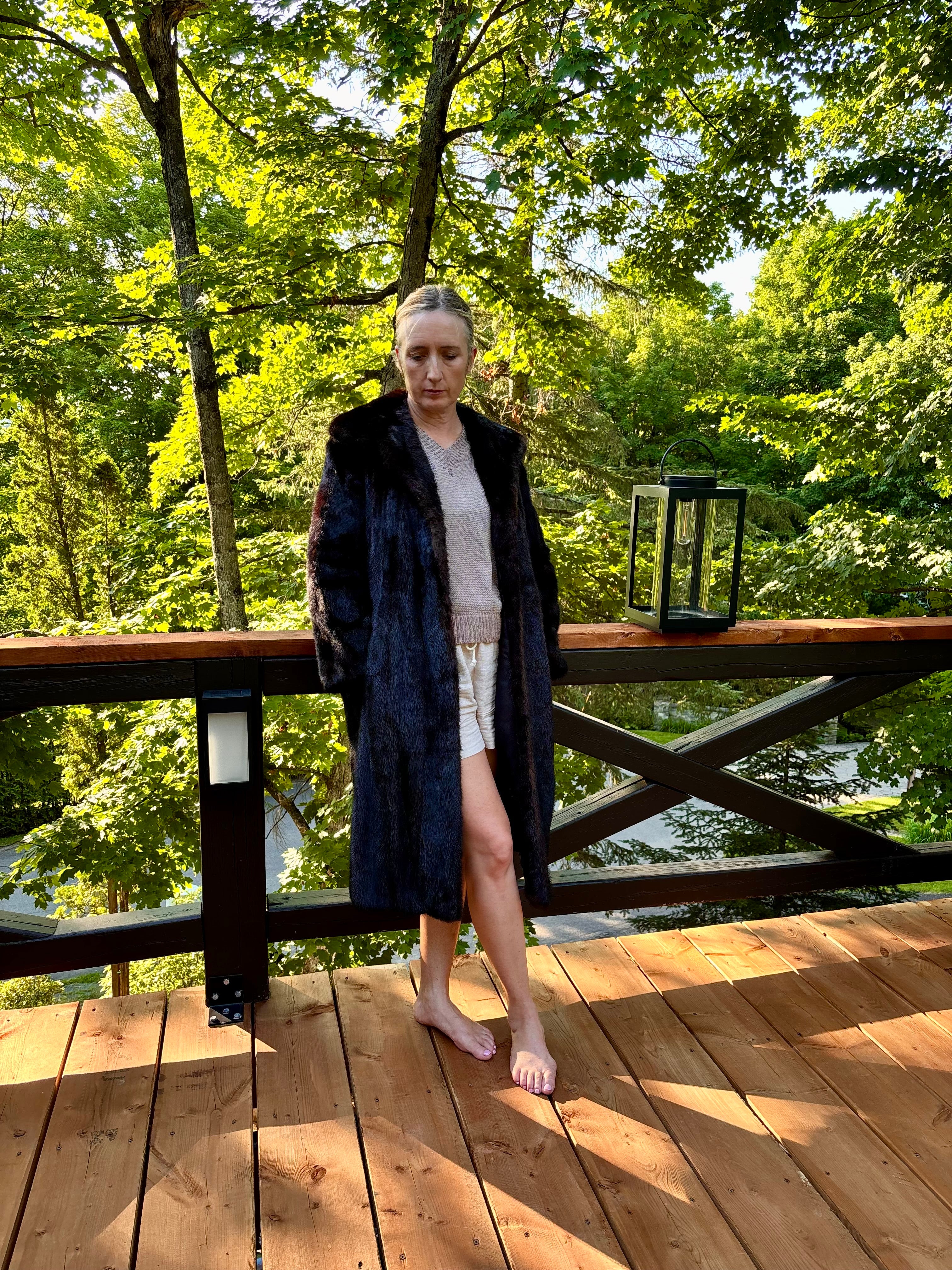 Vintage Dark Ranch Mink Coat