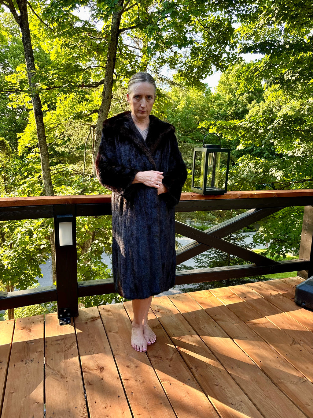 Vintage Dark Ranch Mink Coat