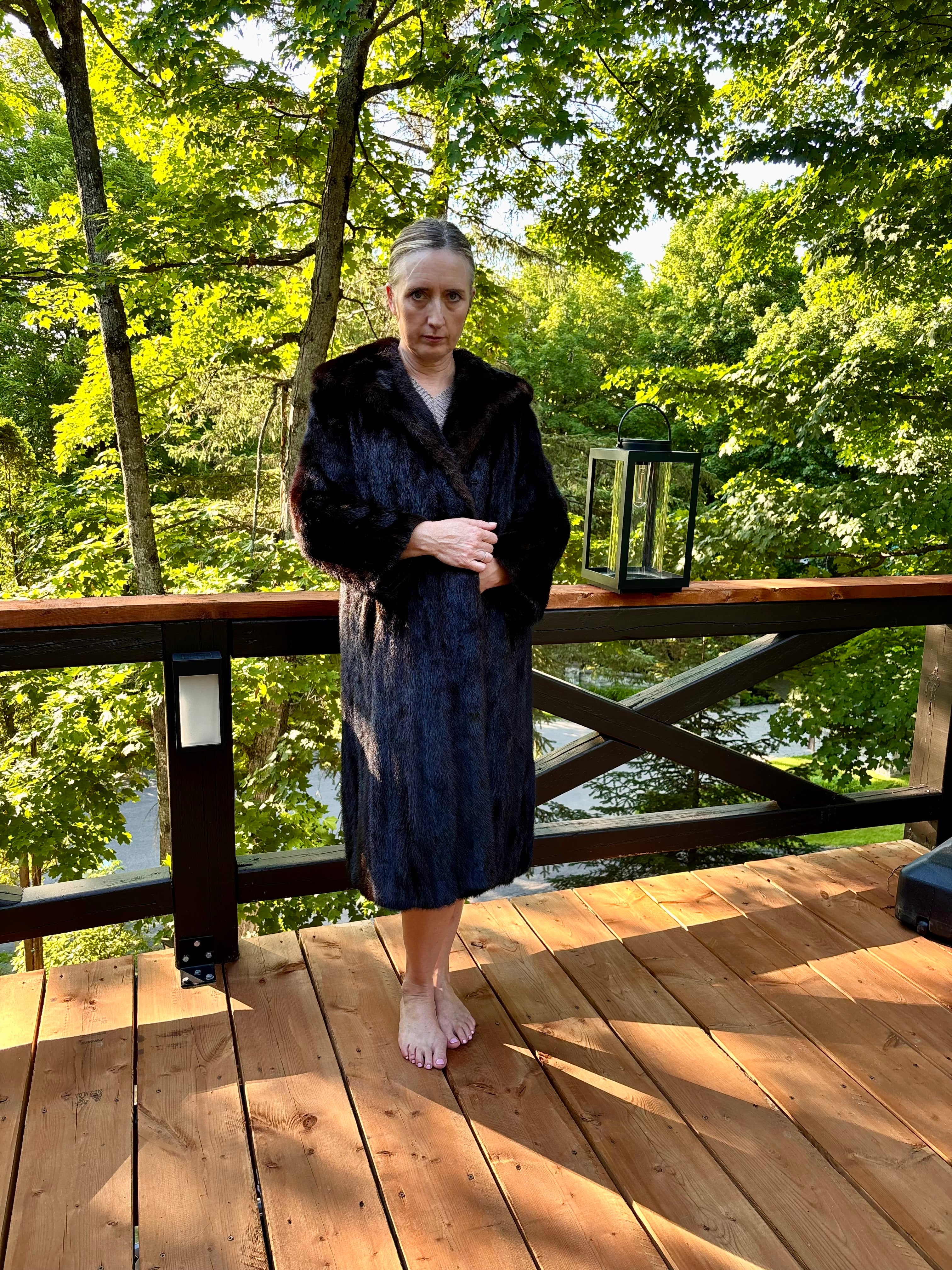 Vintage Dark Ranch Mink Coat