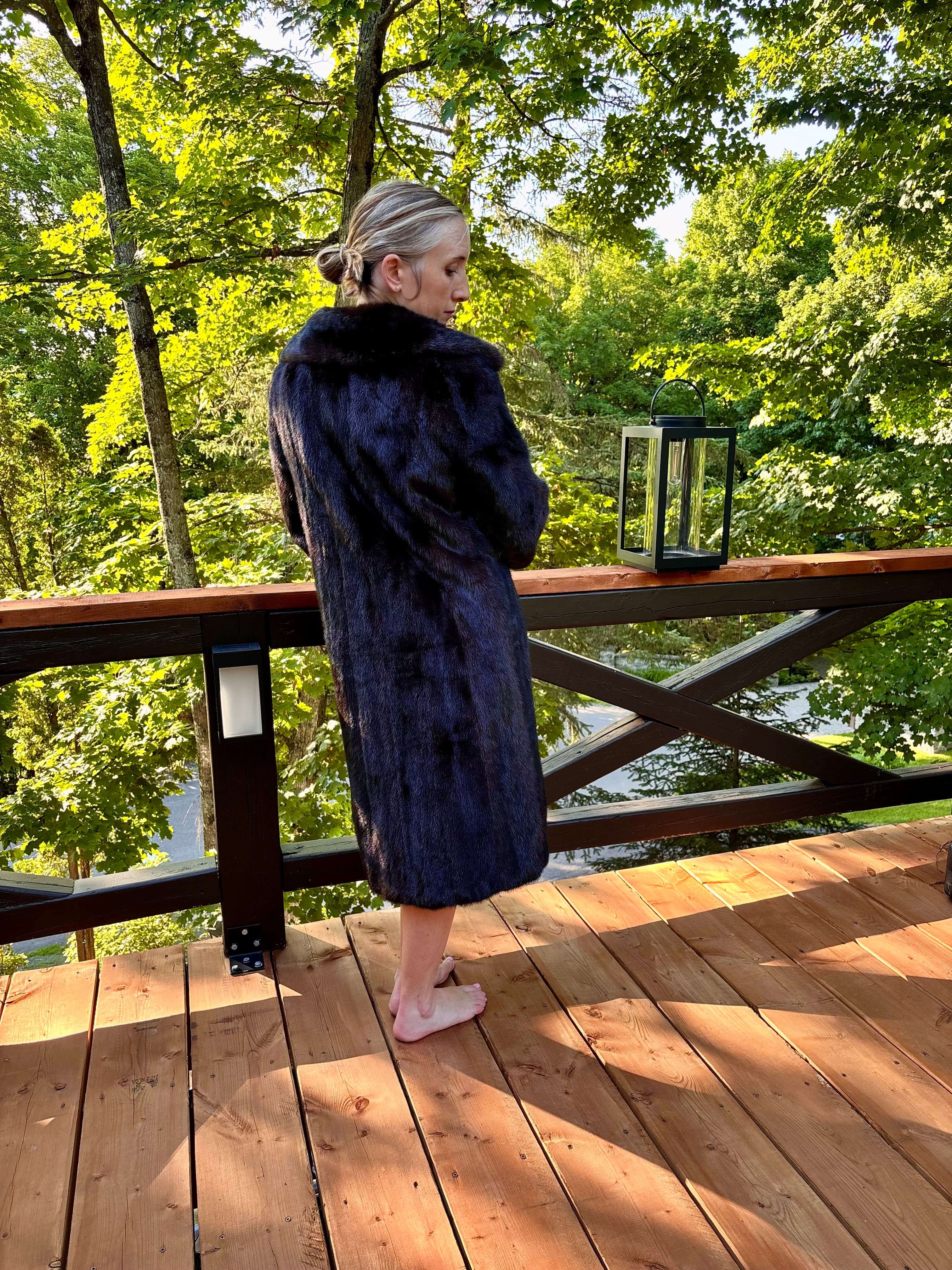 Vintage Dark Ranch Mink Coat