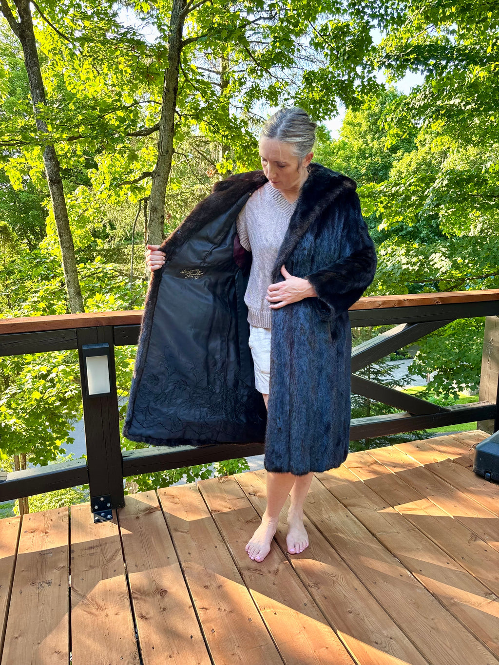 Vintage Dark Ranch Mink Coat