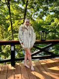 Apricot Fox Fur Jacket