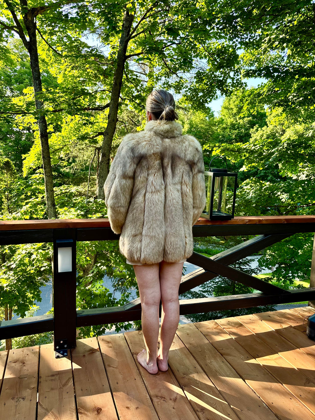 Apricot Fox Fur Jacket