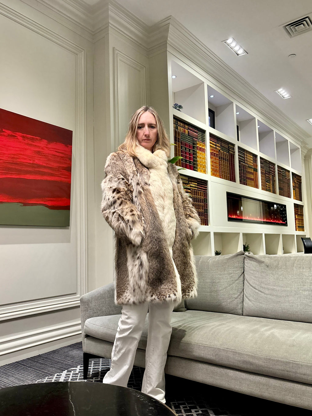 Canadian Lynx Fur Coat