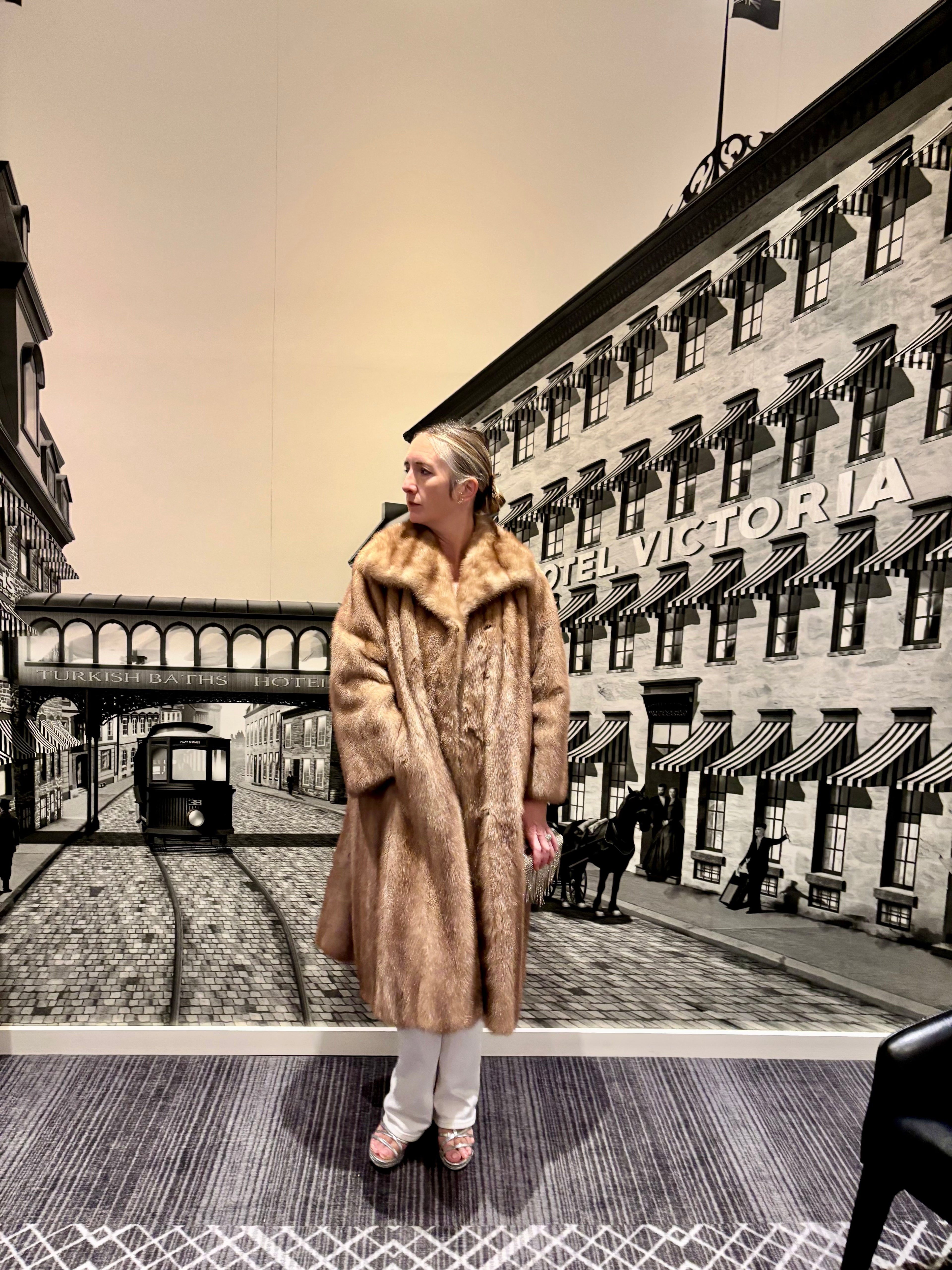 Vintage Blonde Mink Coat
